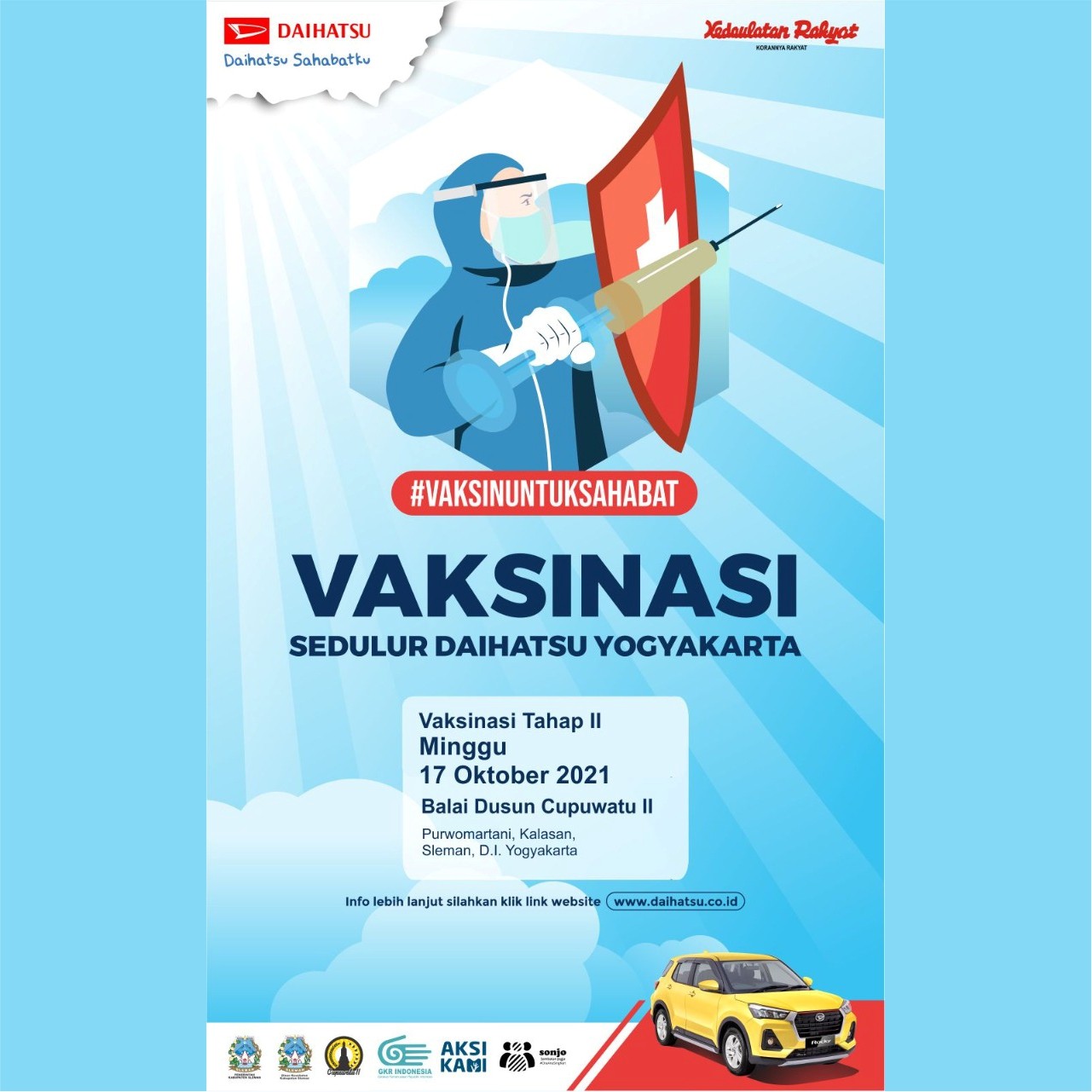 Vaksinasi Dosis Ke 2 Sedulur Daihatsu Yogyakarta Tahun 2021